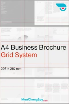A4 Business Brochure Grid System