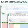Bulk GPT 3000 Word AI Blog Writer